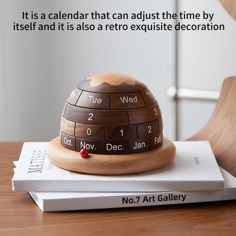 Unik Planet Træ Bordkalender