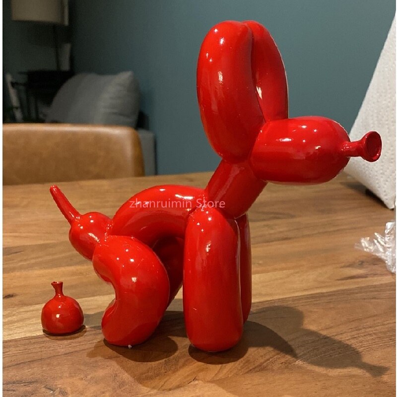 Resin Figur af Ballonhund