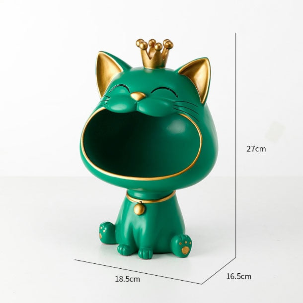 Förvaringslåda med Fortune Kitty-staty för hemmet