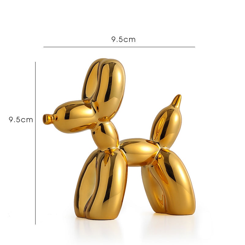 Resin Figur af Ballonhund