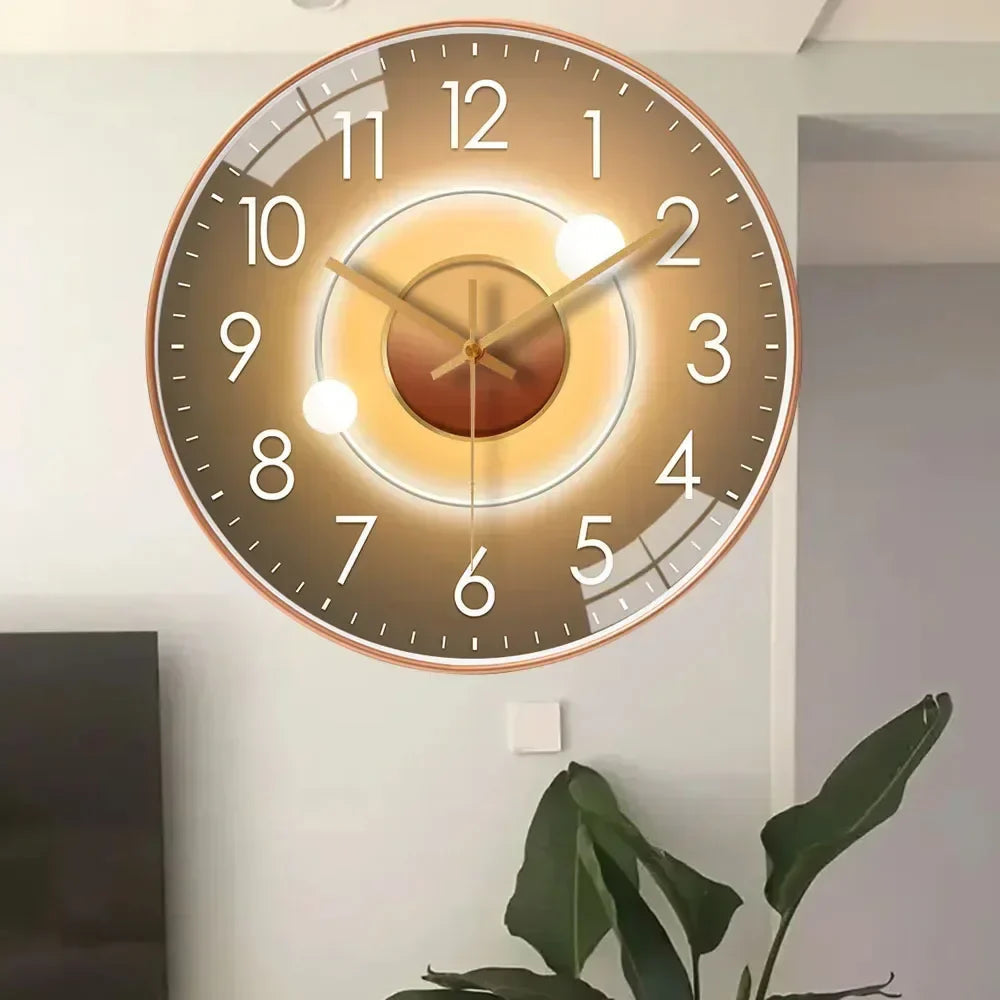 StilleKlokke - Elegant digital vægursdesign til et fredeligt hjem