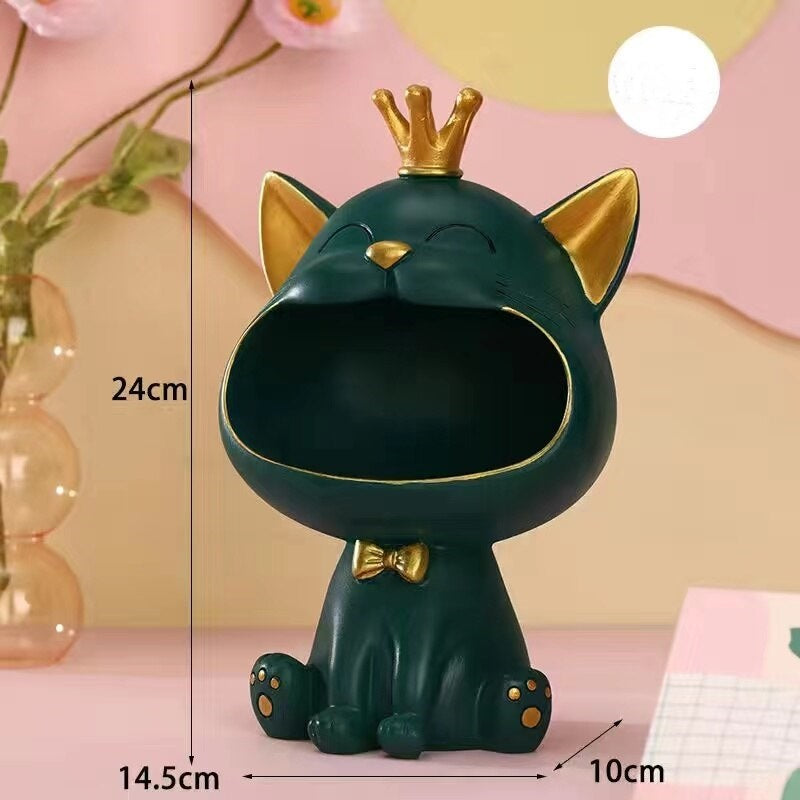 Förvaringslåda med Fortune Kitty-staty för hemmet