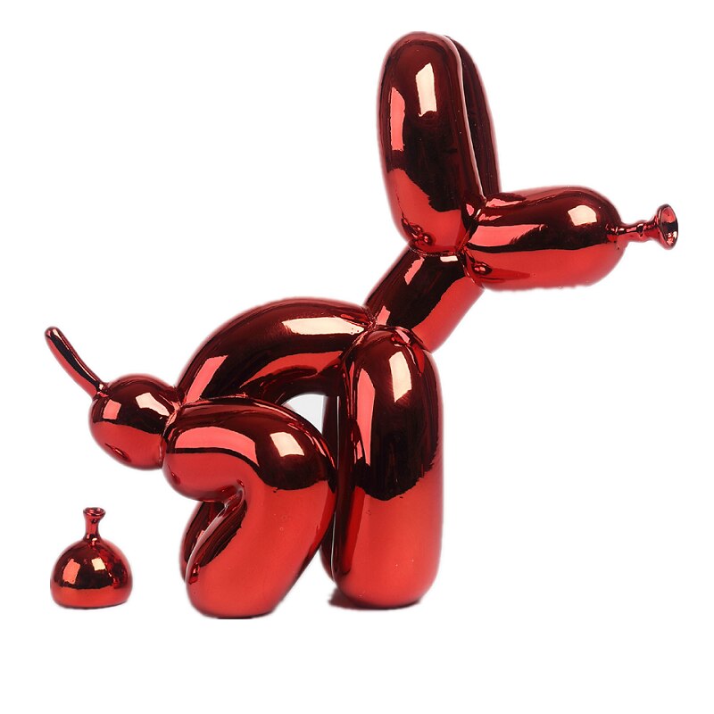 Resin Figur af Ballonhund