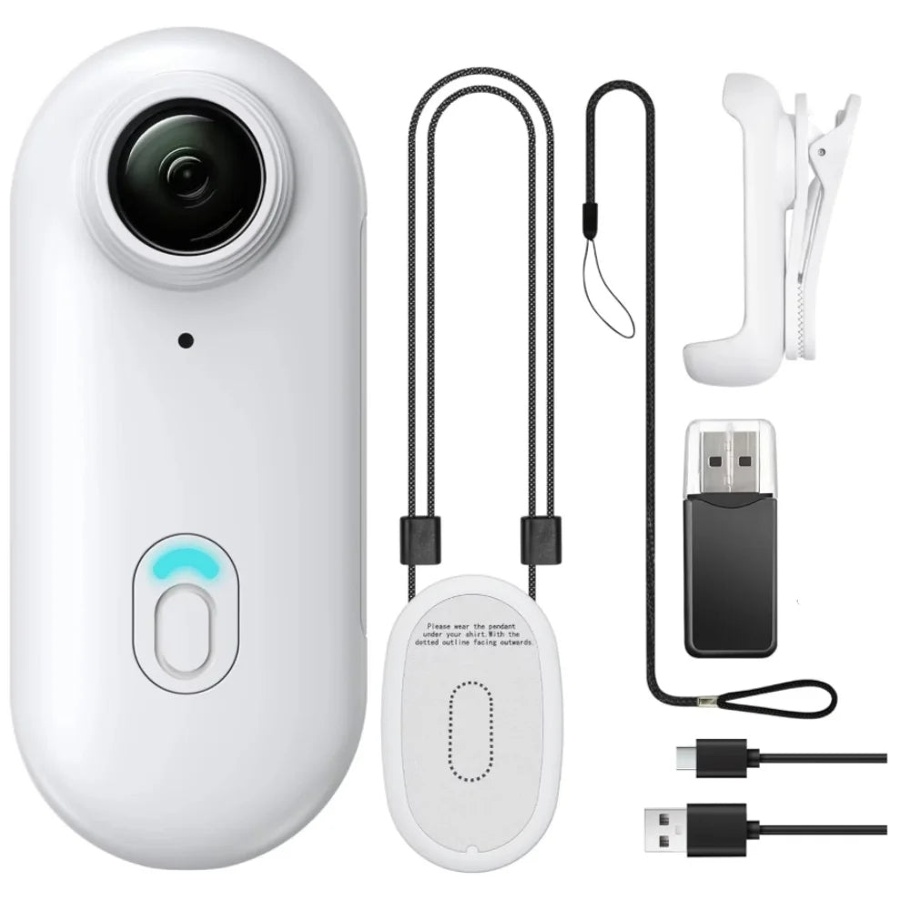 Mini WiFi Action Kamera 4K – Tragbar, Vandtæt, 360° Montering med Magnetclip