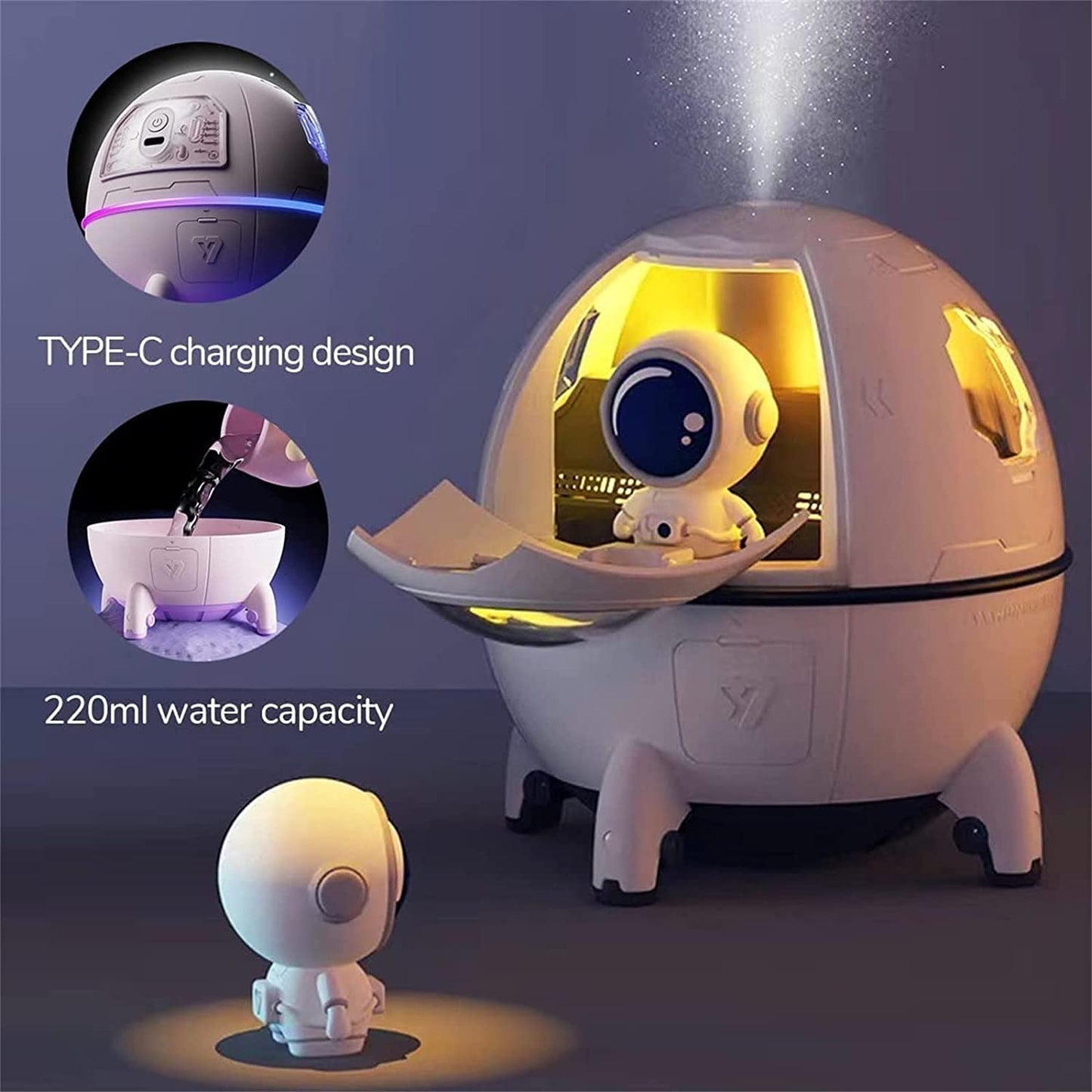 Universe Flow Ultrasonic Astronaut Luftfugter