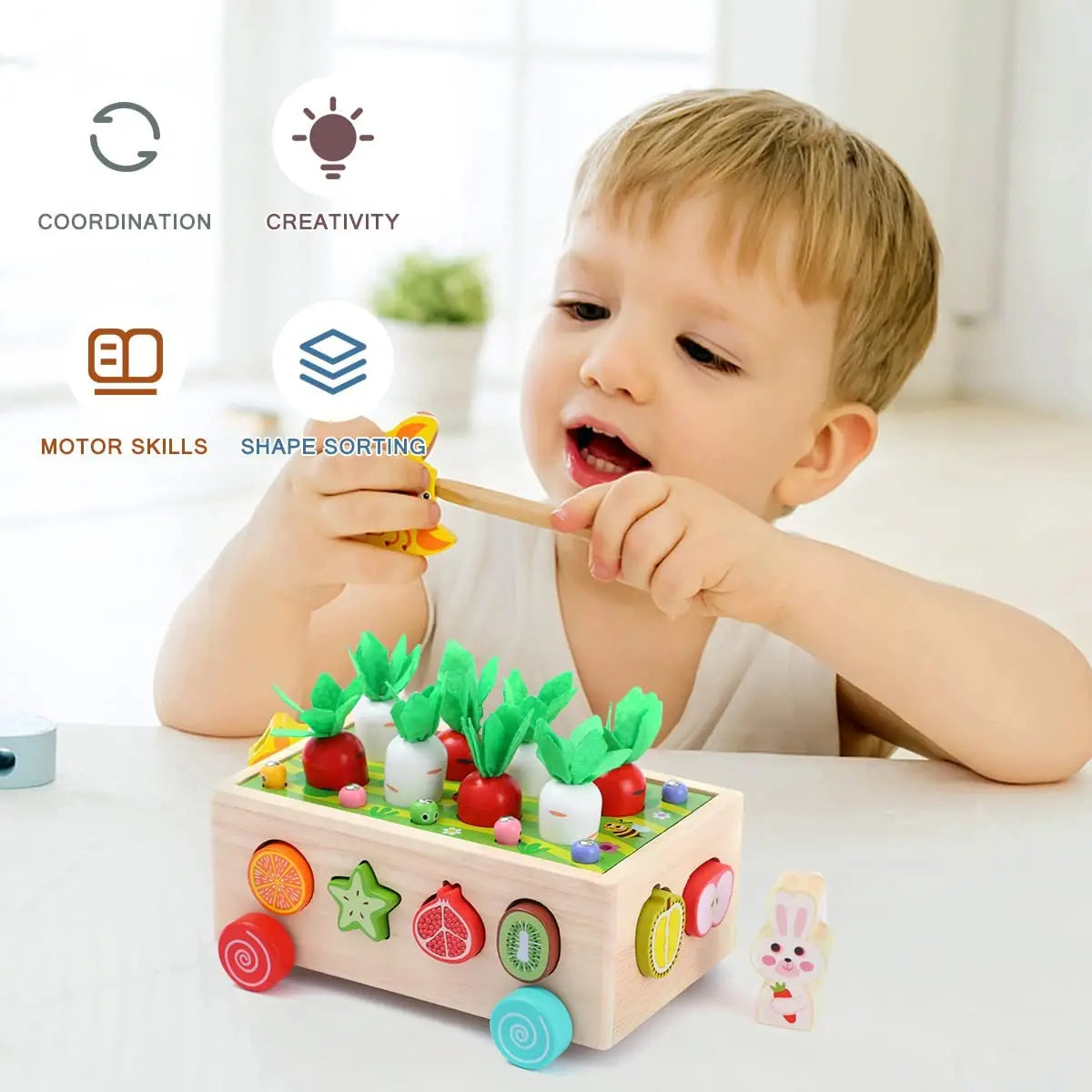 Trælegetøj til Børn 1-3 år | Udvikling af Motoriske Færdigheder