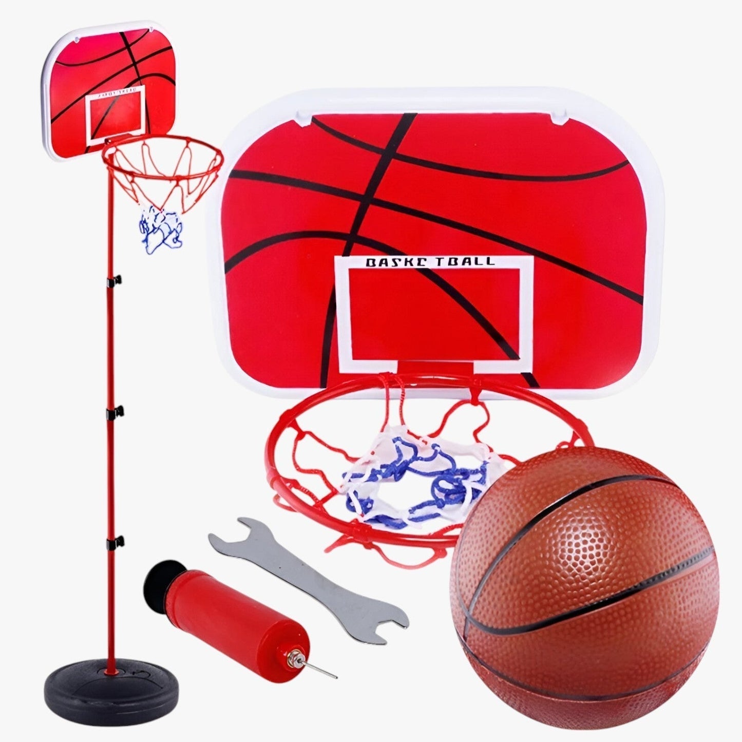 Justerbar Basketballkurv til Børn – Leg Indendørs og Udendørs