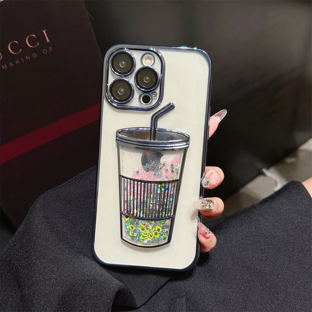 Glitter Stjärna Telefonfodral till iPhone
