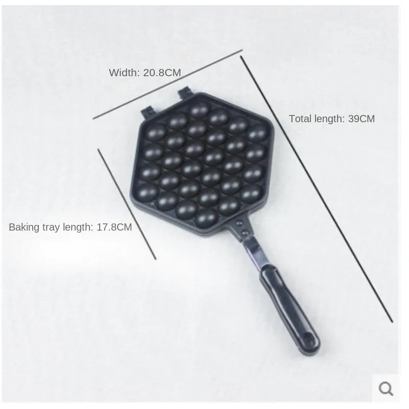 Non-stick bubbelvåffeljärn