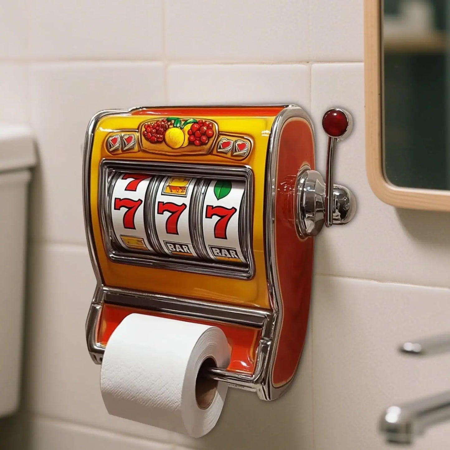 Slotmaskine toiletpapirholder