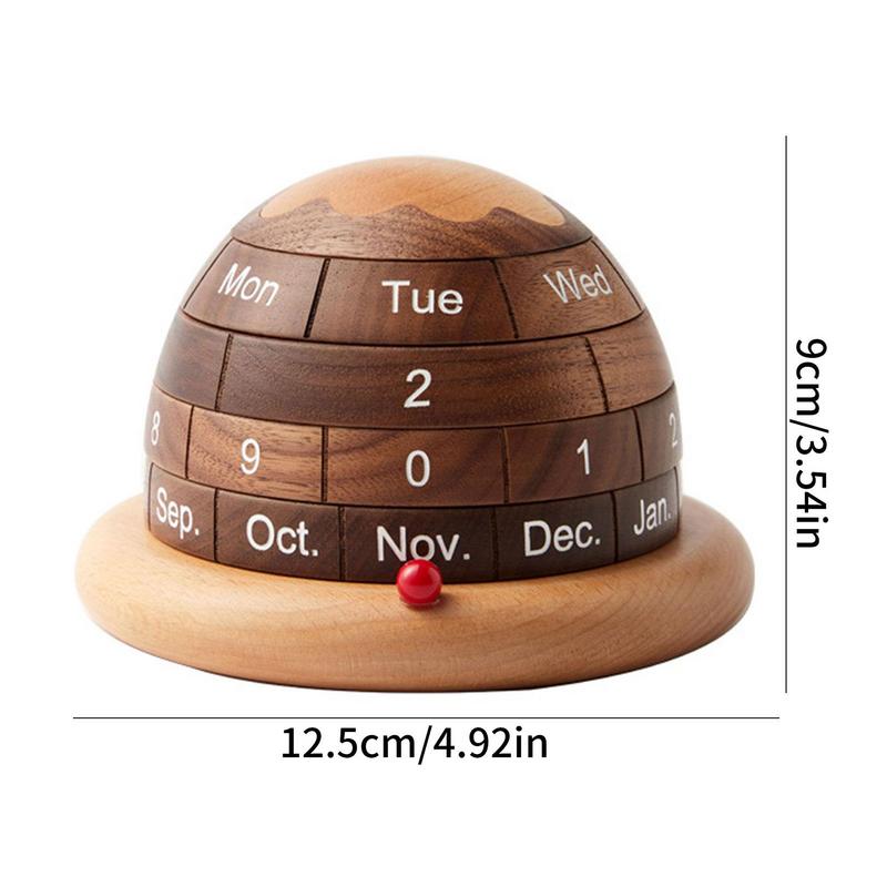 Unik Planet Træ Bordkalender