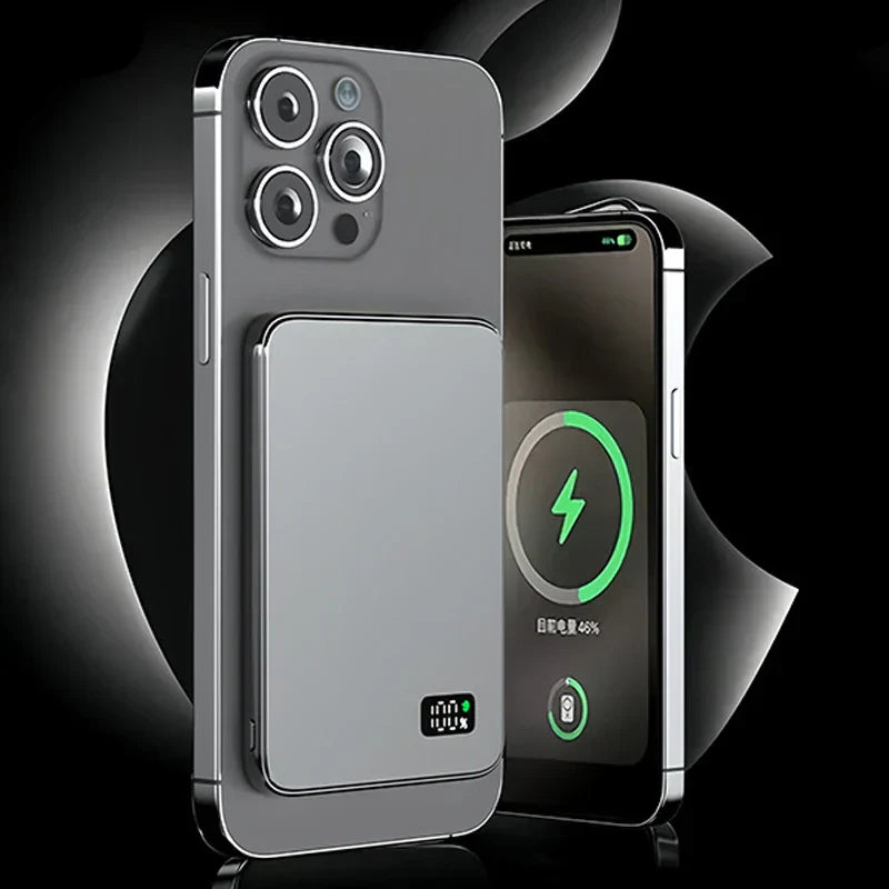 Trådlös Powerbank med Magnetisk Laddning och LED-indikator