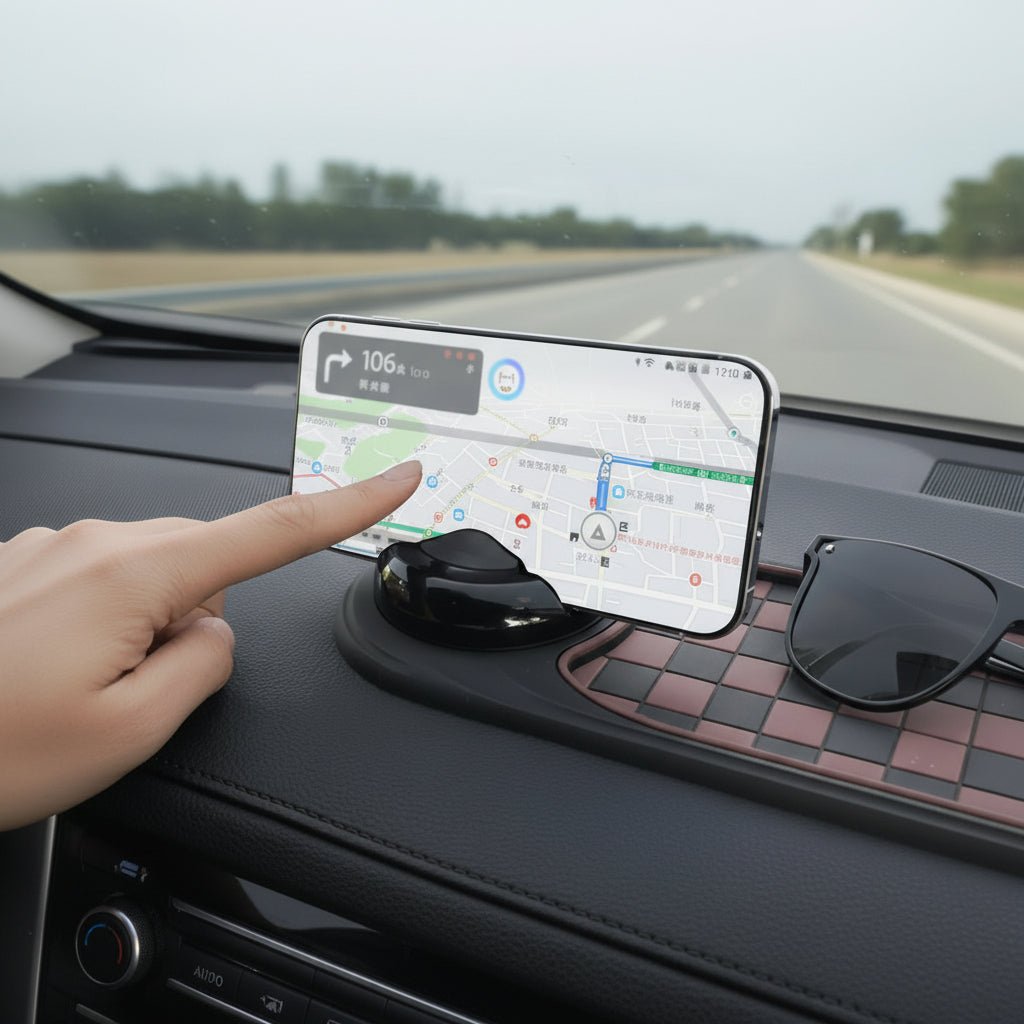 Universal Anti-Slip Dashboard Mat med 360° Telefonholder