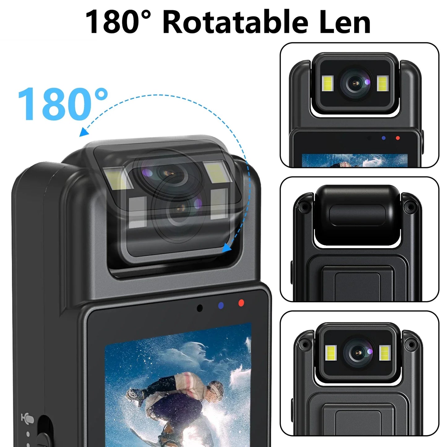 Bärbar minikamera med WiFi och mörkerseende i 1080P HD