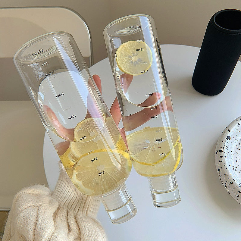 Tidskalender Varmebestandig Glas Vandflaske