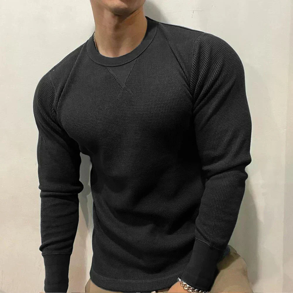Stram Efterårs Sweater til Mænd – Edition med Efterårsblade