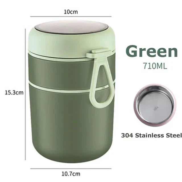 Isolerad stålbehållare för mat | 500 ml / 700 ml | Praktisk och hållbar