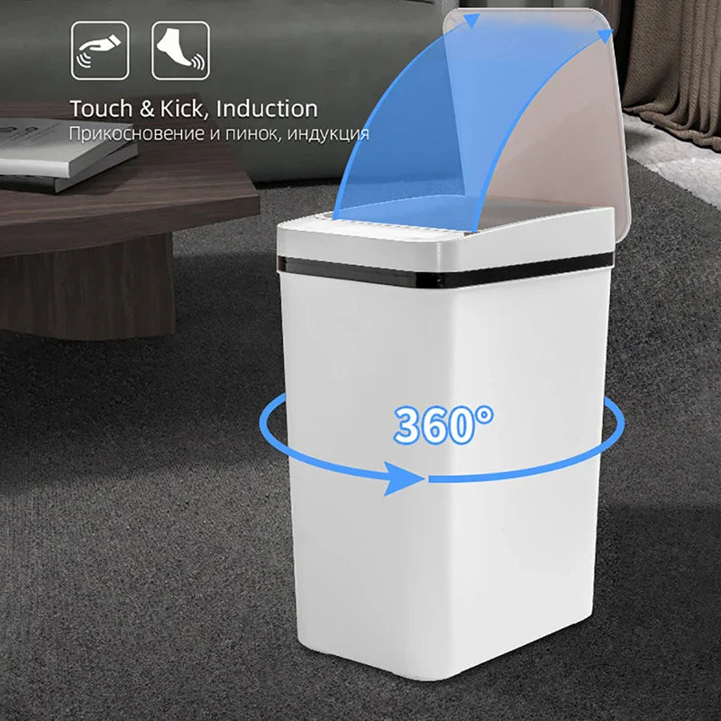 Vandtæt Smart Wave Sensor Automatisk Affaldsbeholder