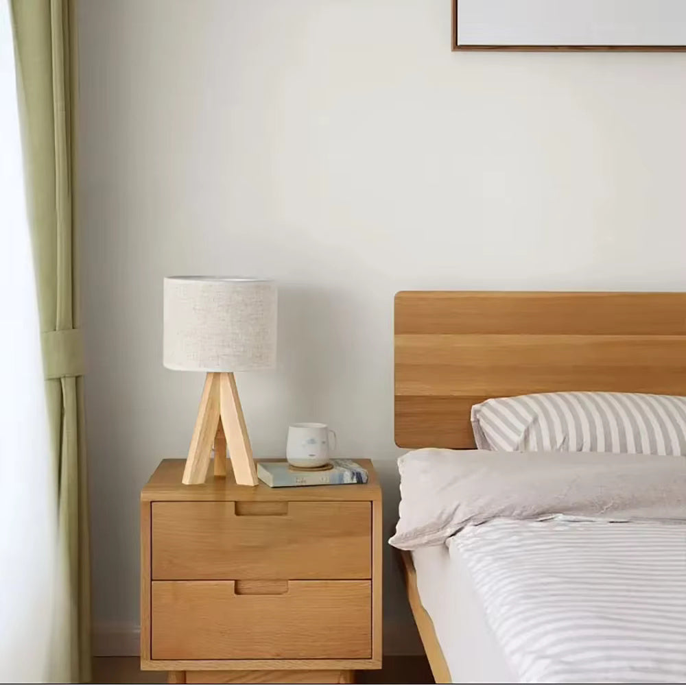Elegant Bordlampe i Træ – Nordisk Minimalisme & Hygge