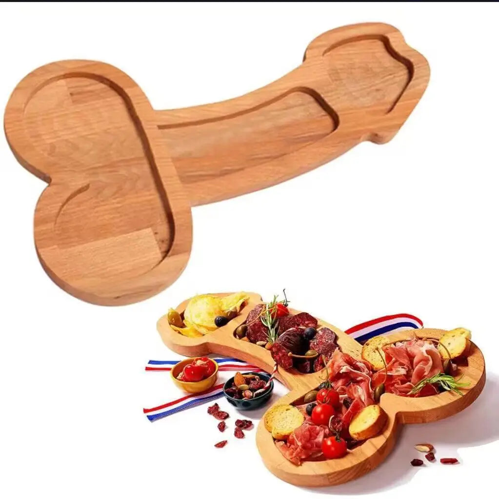 Rolig serveringsbräda för vuxna med flera fack