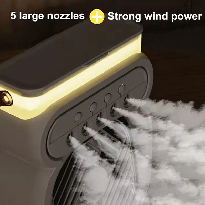 3i1 Air Cooler LED Natlampe Luftfugter Blæser