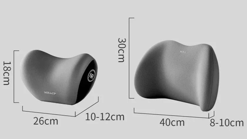 Bilstödryggstöd med nackkudde för optimal komfort