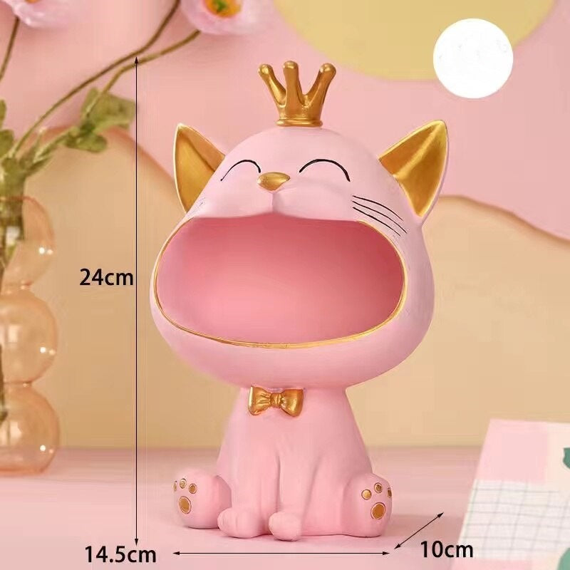 Förvaringslåda med Fortune Kitty-staty för hemmet