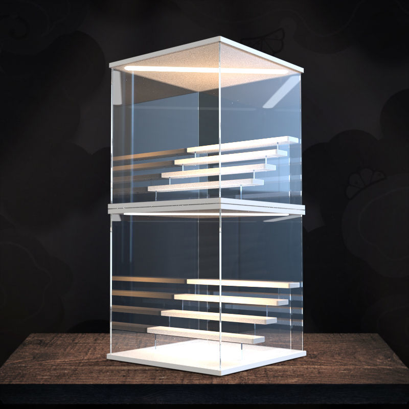 Akryl displaybox med belysning – Enkel design
