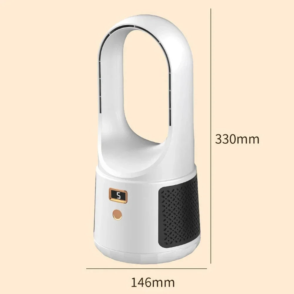 Kompakt USB Bladeless Ventilator – Rotorfri Bordventilator til Søvn og Kontor