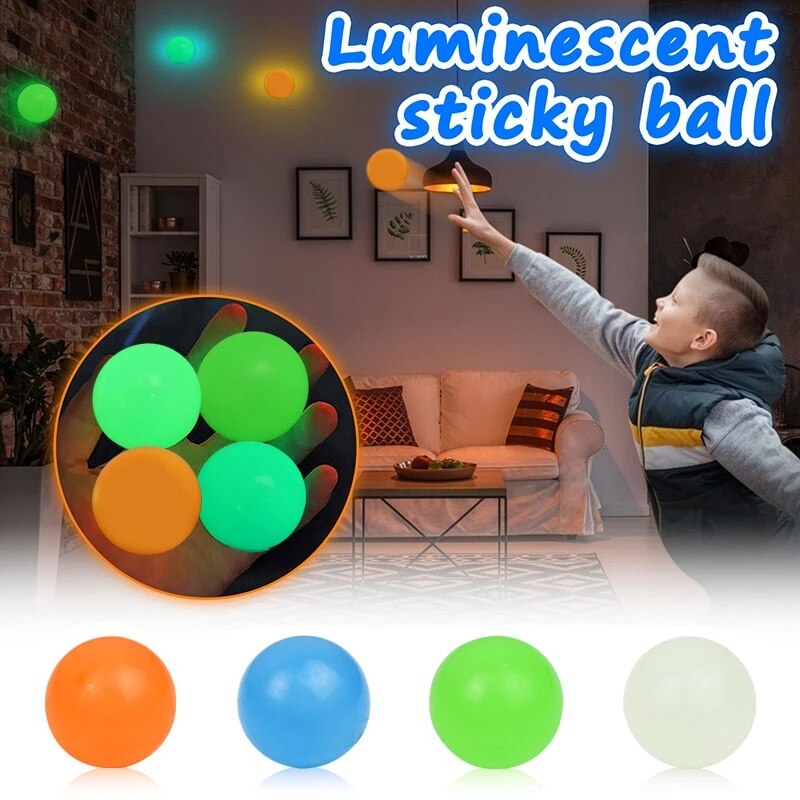 GlowBounce Gummibolde – Lysende Legesjov i Mørket