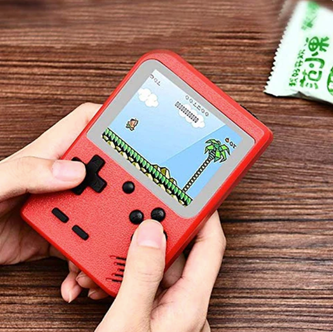 Handhållen retro spelkonsol med 400 inbyggda spel