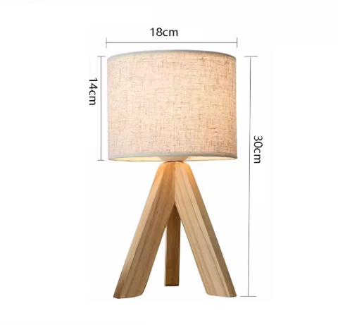 Elegant Bordlampe i Træ – Nordisk Minimalisme & Hygge