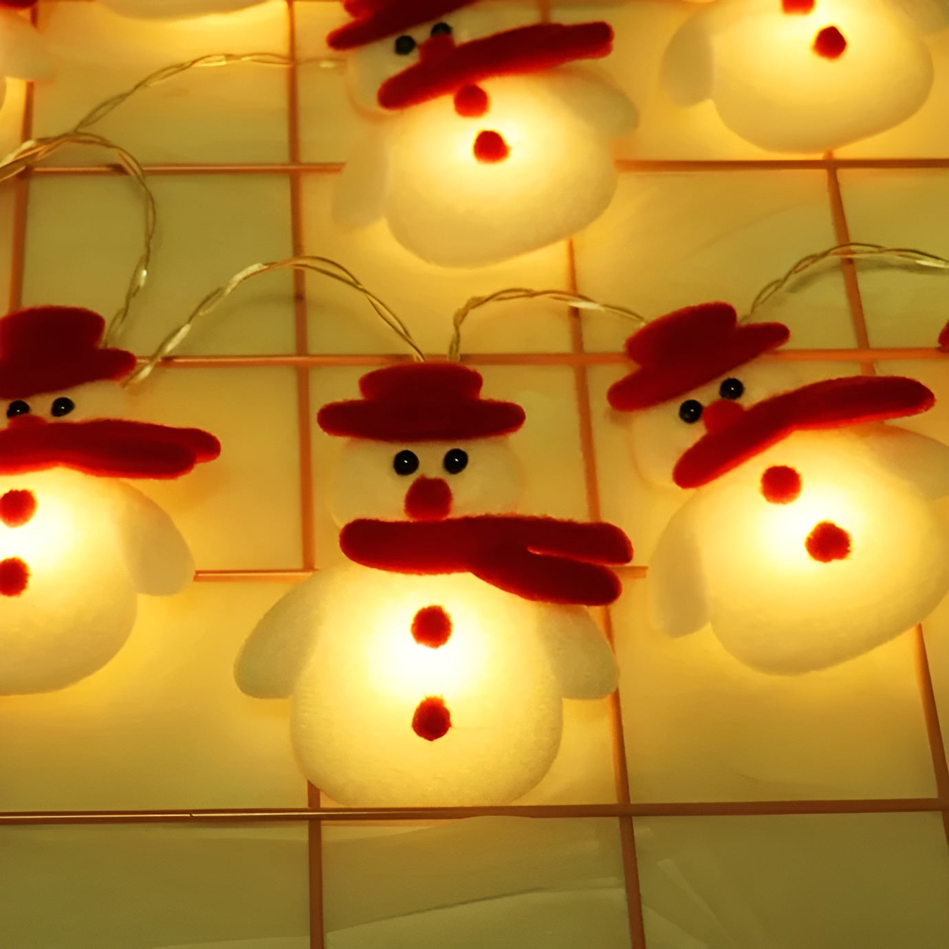 LED-ljusslinga med snögubbar – Flexibel Julbelysning