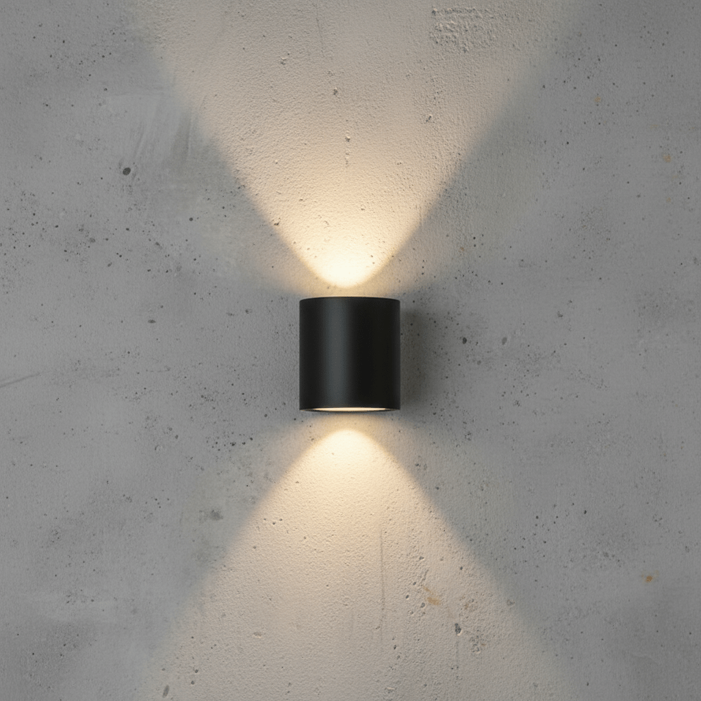 Moderne LED Udendørs Væglampe med Klar og Effektiv Belysning