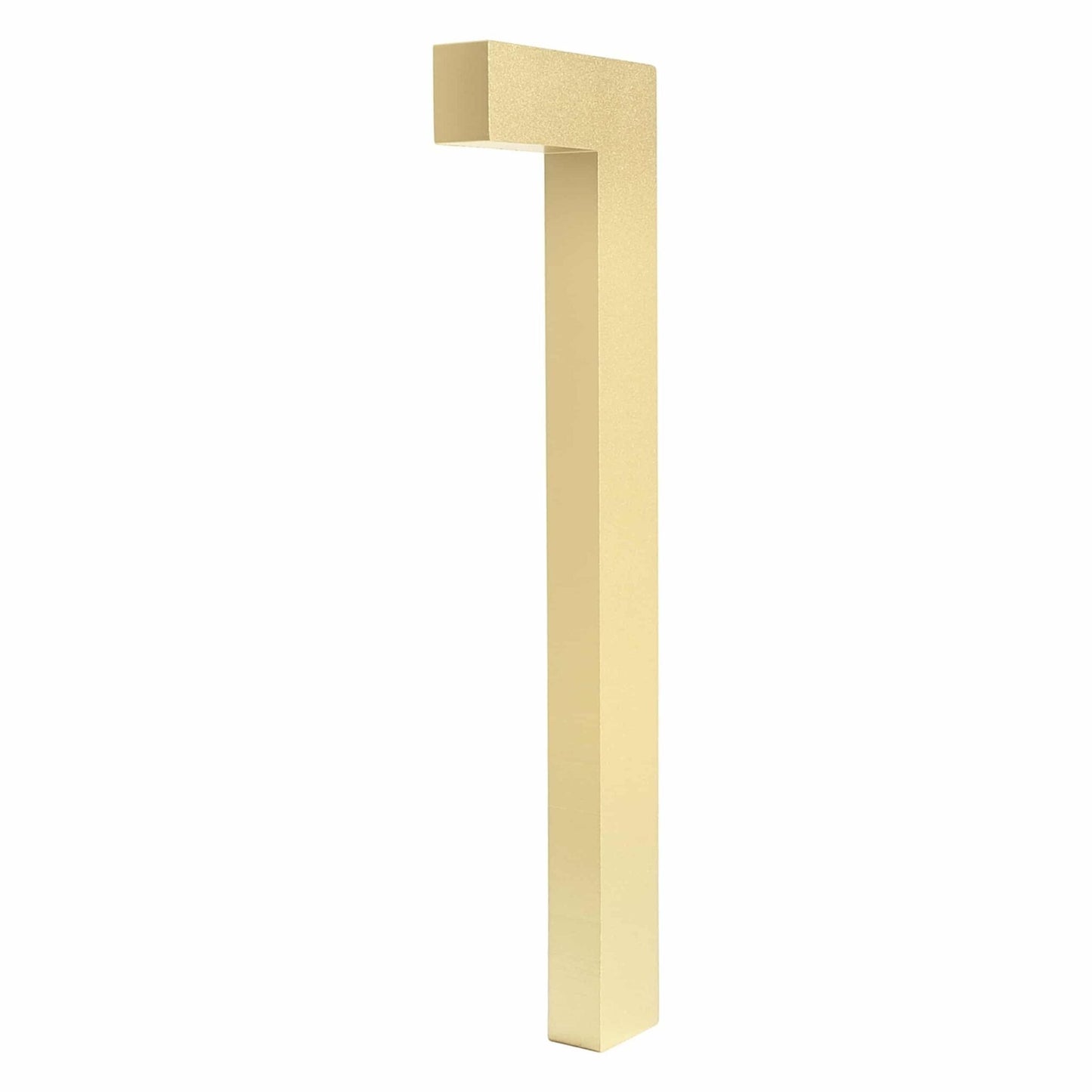 Elegant Flydende Husnummer i Messing med 3D Effekt