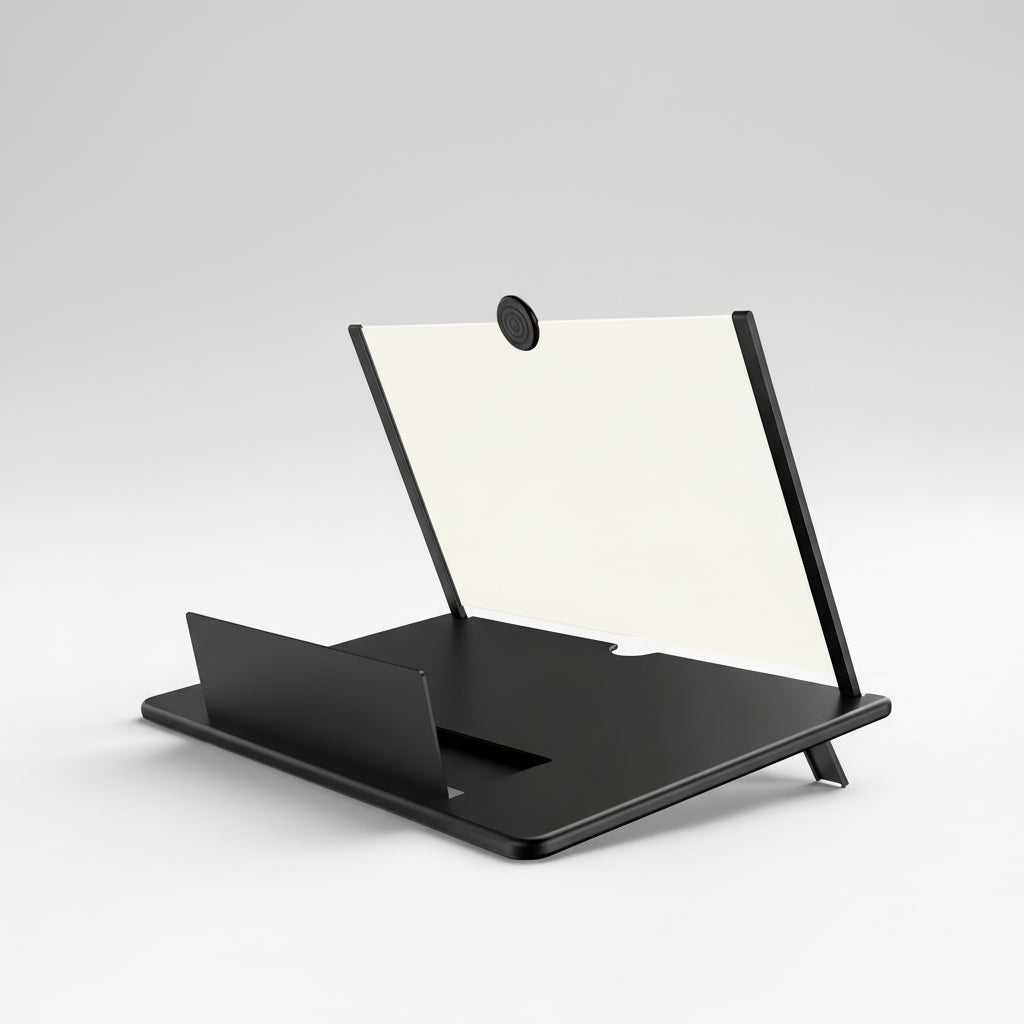 Foldbar 12" Skærmforstørrer til Mobil - Skånsom HD Oplevelse
