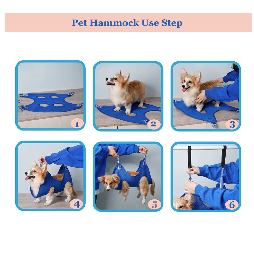 Praktisk Kattepleje Hammock - Stressfri Klipning og Børstning