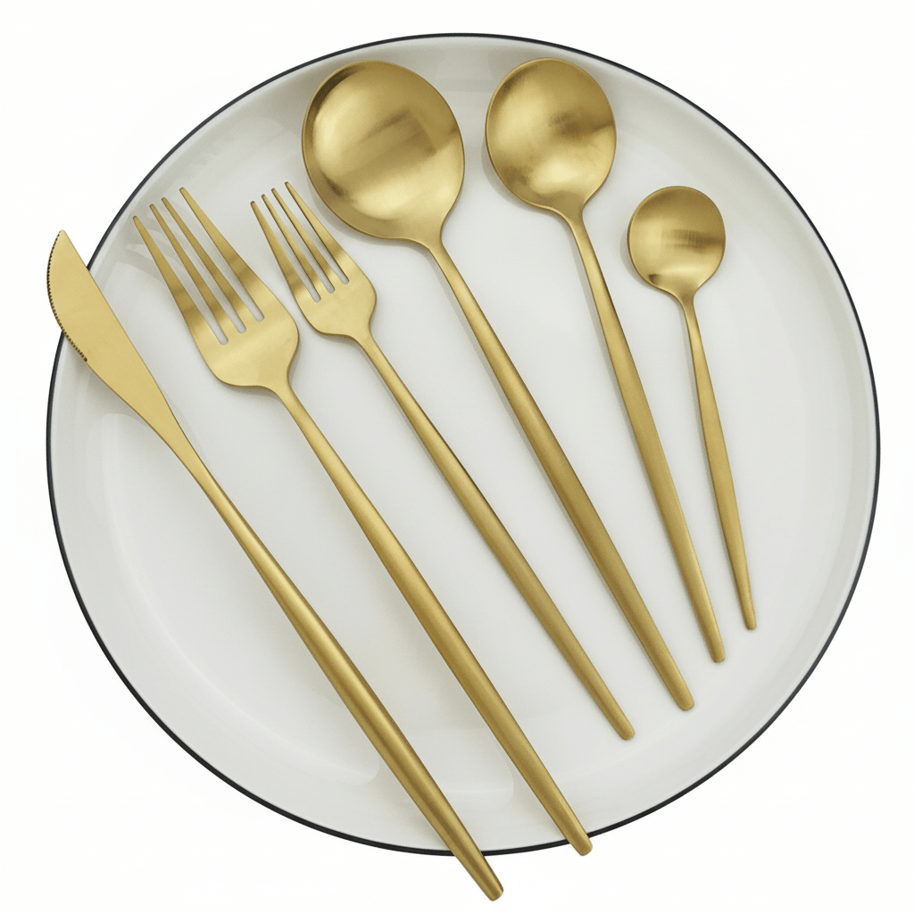 Modernt bestickset i rostfritt stål - Elegant och hållbart