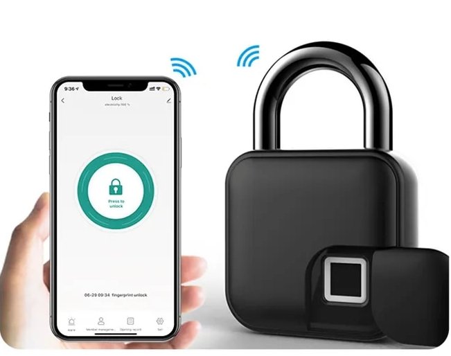 Biometrisk Smart Hængelås – Nøglefri Sikkerhed på Farten