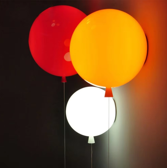 Färgstark Ballong Vägglampa – Skapa Lekfull Stämning med LED