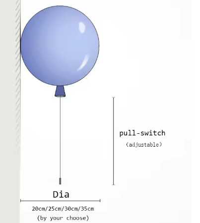 Färgstark Ballong Vägglampa – Skapa Lekfull Stämning med LED