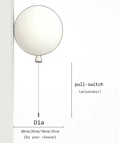Färgstark Ballong Vägglampa – Skapa Lekfull Stämning med LED