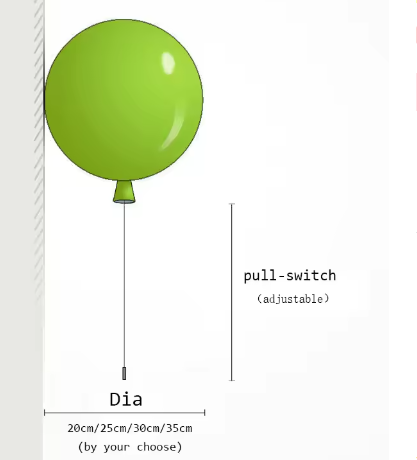 Färgstark Ballong Vägglampa – Skapa Lekfull Stämning med LED