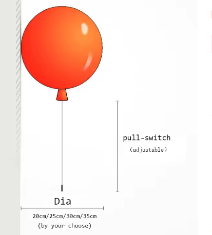 Färgstark Ballong Vägglampa – Skapa Lekfull Stämning med LED