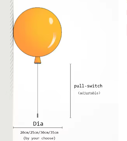 Färgstark Ballong Vägglampa – Skapa Lekfull Stämning med LED
