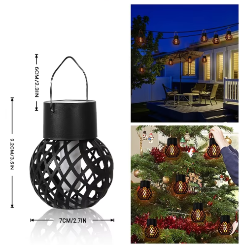 Solcelle LED Havelampe med Flammeeffekt – Stemningsfuldt Lys
