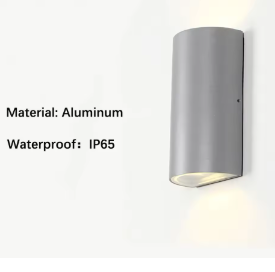 Vejrbestandig LED Væglampe med Moderne Design