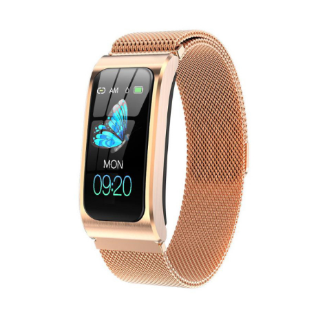 Vandtæt dame smartwatch med pulsmåler og fitness tracker funktioner