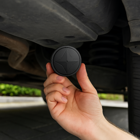 Kompakt GPS Tracker med Magnetisk Fastgørelse – Real-Time Overvågning