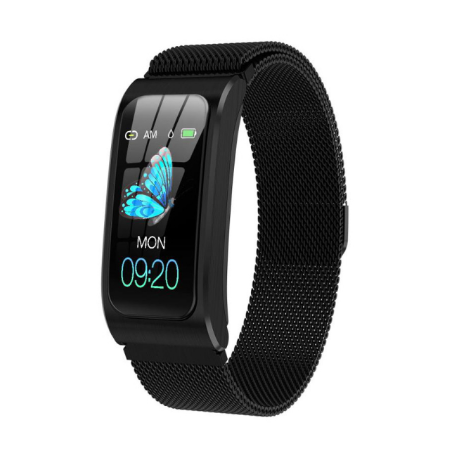Vandtæt dame smartwatch med pulsmåler og fitness tracker funktioner